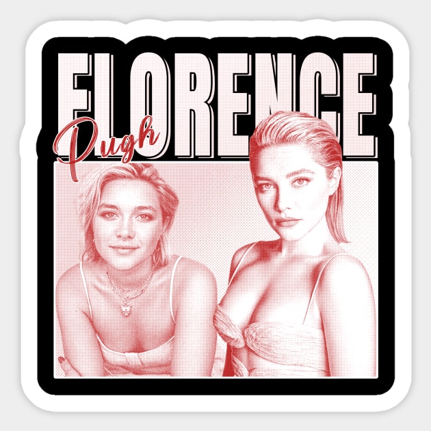 Florence Pugh Sticker by Fewclipclop